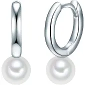 Valero Pearls Oorbellen zilver / parelwit