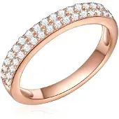 Rafaela Donata Ring rose-goud / transparant