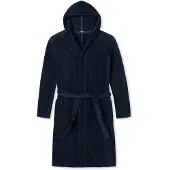 Schiesser Badjas lang ' Essentials ' navy