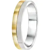 Lucardi Ring goud / zilver