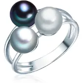 Valero Pearls Ring enziaan / zilver / parelwit
