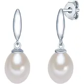 Valero Pearls Oorbellen zilver / parelwit