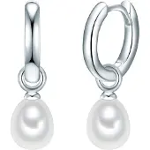 Valero Pearls Oorbellen zilver / parelwit