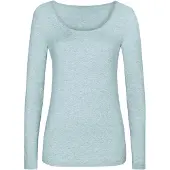 Mey Slaapshirt grijs gemêleerd