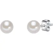 Valero Pearls Oorbellen zilver / parelwit