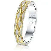 Lucardi Ring goud / zilver