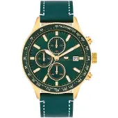Rhodenwald & Söhne Analoog horloge goudgeel / groen