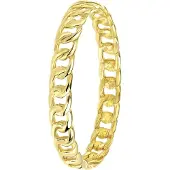Lucardi Ring 'Klassisch' goud