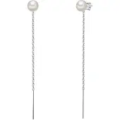Valero Pearls Oorbellen zilver / parelwit