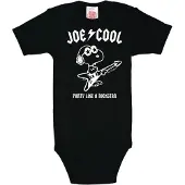 Logoshirt Rompertje/body 'Peanuts Snoopy-Print' zwart / wit