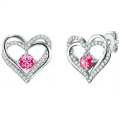Rafaela Donata Oorbellen pink / zilver