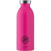 24Bottles Drinkfles 'Clima 500 ml' pink / zwart
