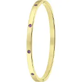 Lucardi Armband goud / lila