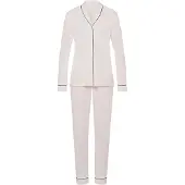Hanro Pyjama ' Natural Comfort ' rosa / natuurwit