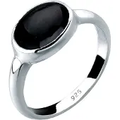 Elli Ring zwart / zilver