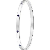 Lucardi Armband saffier / zilver