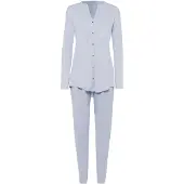 Hanro Pyjama ' Pure Essence ' lichtblauw