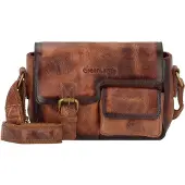 Greenland Schoudertas 'Mascu & Line' bruin / chocoladebruin