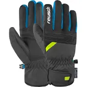 Reusch Sporthandschoenen 'Baldo' donkerblauw / antraciet / neongroen