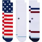 Stance Sokken donkerblauw / rood / wit