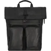 Jost Stockholm Rugzak Leer 45 cm Laptopvak zwart