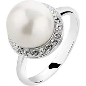 Nenalina Ring zilver / parelwit