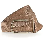 B.belt Riem leer natur-hell kupfer 80 cm