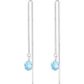 Elli Oorbellen lichtblauw / zilver