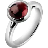 Nenalina Ring bordeaux / zilver