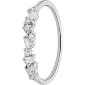 Lucardi Ring zilver / wit