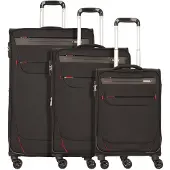 Worldpack Kofferset 'Denver' rood / zwart