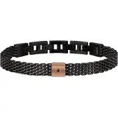 Breil Armband rose-goud / zwart