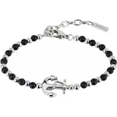 Breil Armband zwart / zilver