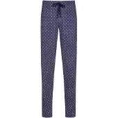 Mey Pyjamabroek 'Tie Minimal' donkerblauw / rood / wit