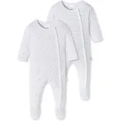 Schiesser Rompertje/body ' Original Classics ' grijs / wit