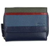 Bench Portemonnee blauw / olijfgroen / bloedrood