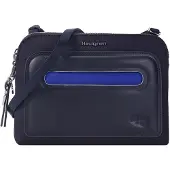 Hedgren DOPPIO Dubbele Crossbodytas met RFID-bescherming – Waterafstotend – Gerecycled materiaal – Lichtgewicht – Peacoat Blue