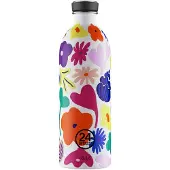 24Bottles Drinkfles '1000 ml' gemengde kleuren / wit