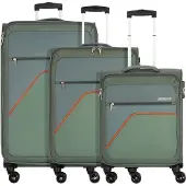 American Tourister Kofferset 'Sky Surfer' groen / rood