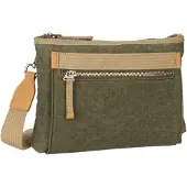 Jost Schoudertas 'Kerava 5106' beige / olijfgroen
