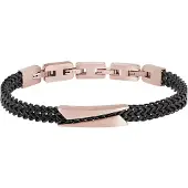 Breil Armband rose-goud / zwart
