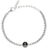 Breil Armband zwart / zilver