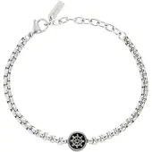 Breil Armband zwart / zilver