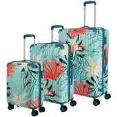 Travelite Kofferset crème / turquoise / rood / zwart