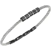 Breil Armband zwart / zilver