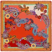Roeckl Doek 'SUMMER VIBES' blauw / groen / lila / oranje
