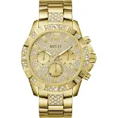 GUESS Analoog horloge 'Majestic' goud / transparant