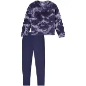 Schiesser Nachtkledij donkerblauw / lila