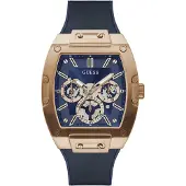 GUESS Analoog horloge 'Phoenix' navy / goud