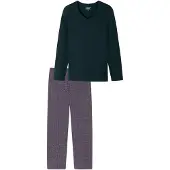 Schiesser Pyjama ' UNCOVER Nightwear ' nachtblauw